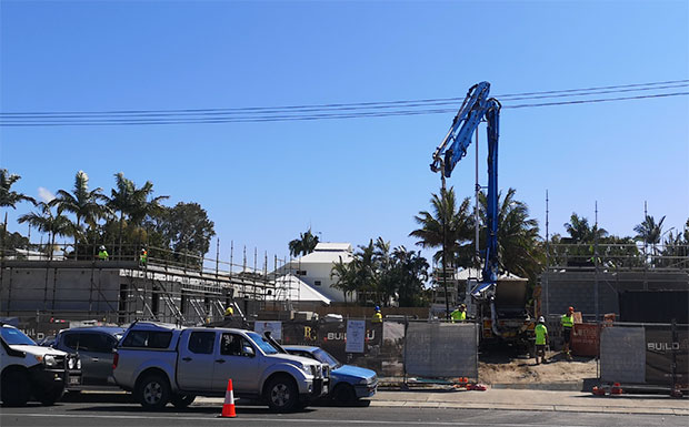 slabs being poured